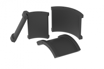Rubber pads for saddle bearings excavators