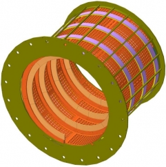 Trommels with removable elastic screening surfaces