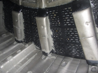 Rubber-metal lining